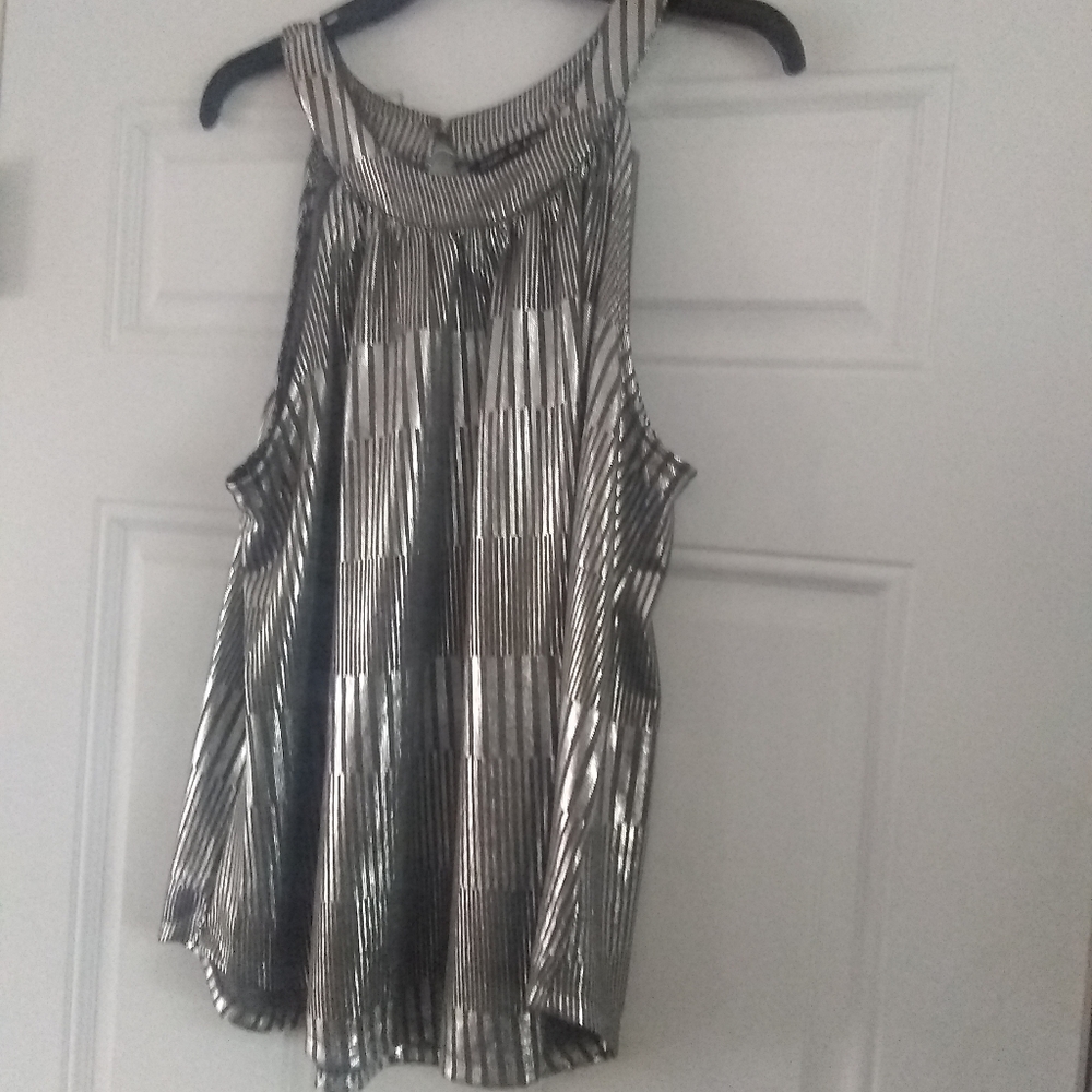 Zoey Er Leelo Metallic Women Top Sz Large